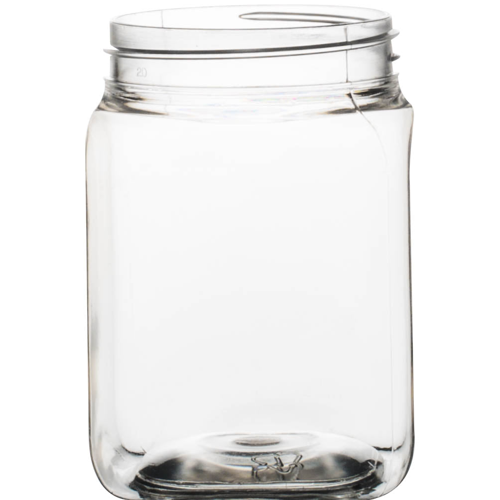 250g PET Square Jar & Lid