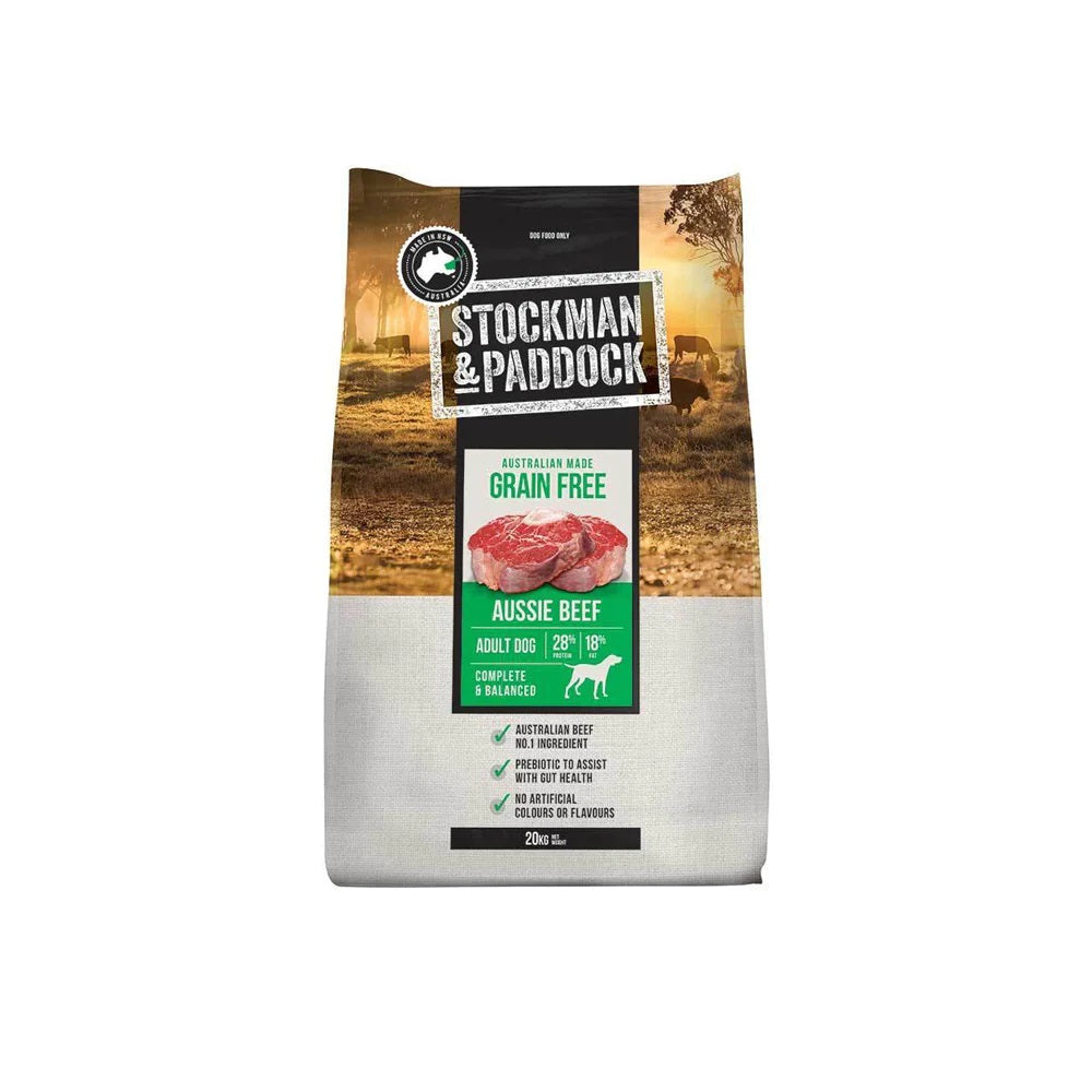 Stockman & Paddock Working Dog Food GRAIN FREE BEEF