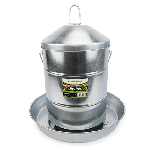 Galvanised Poultry Feeder