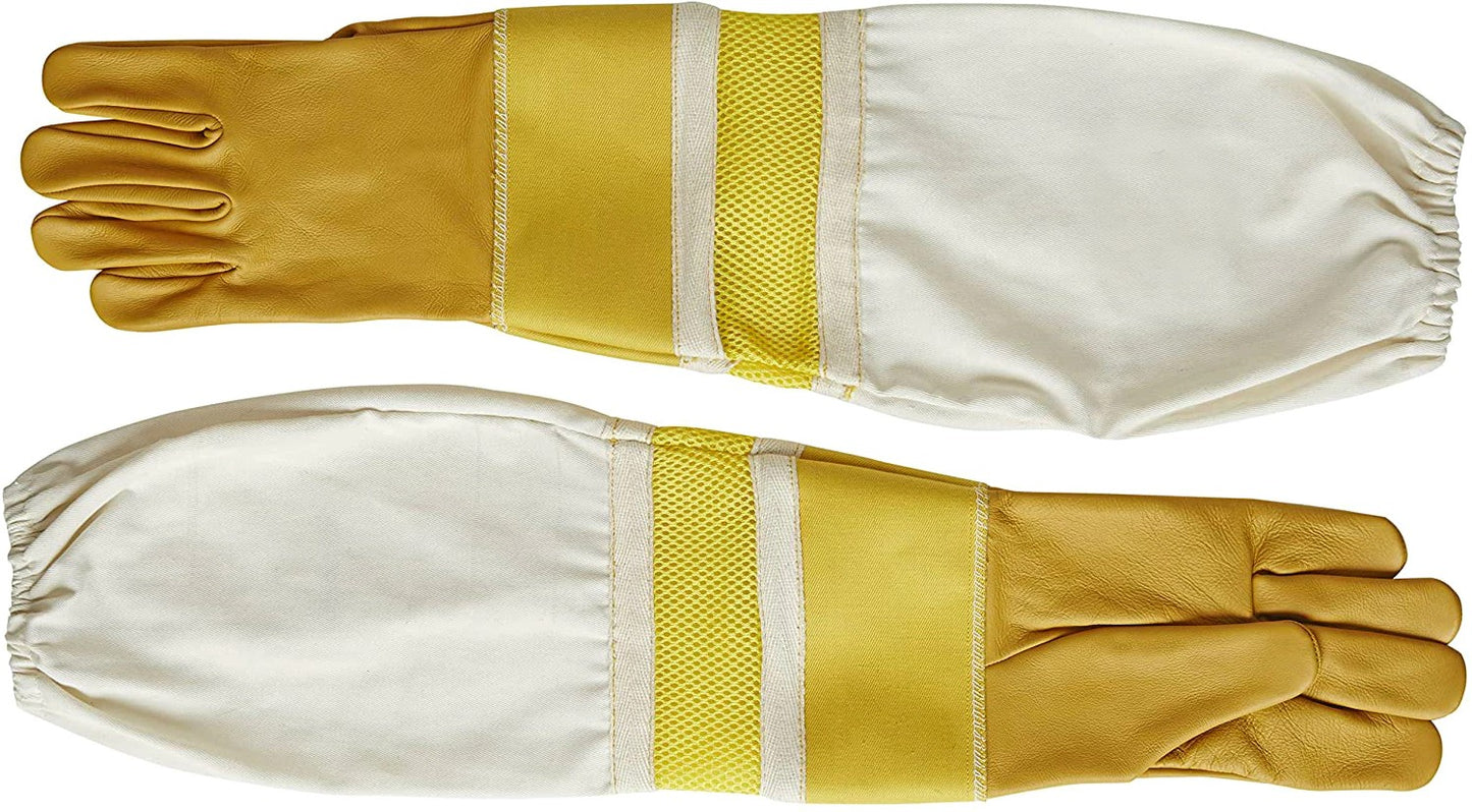 Beekeeping Enforced Sheepskin Vented Gloves