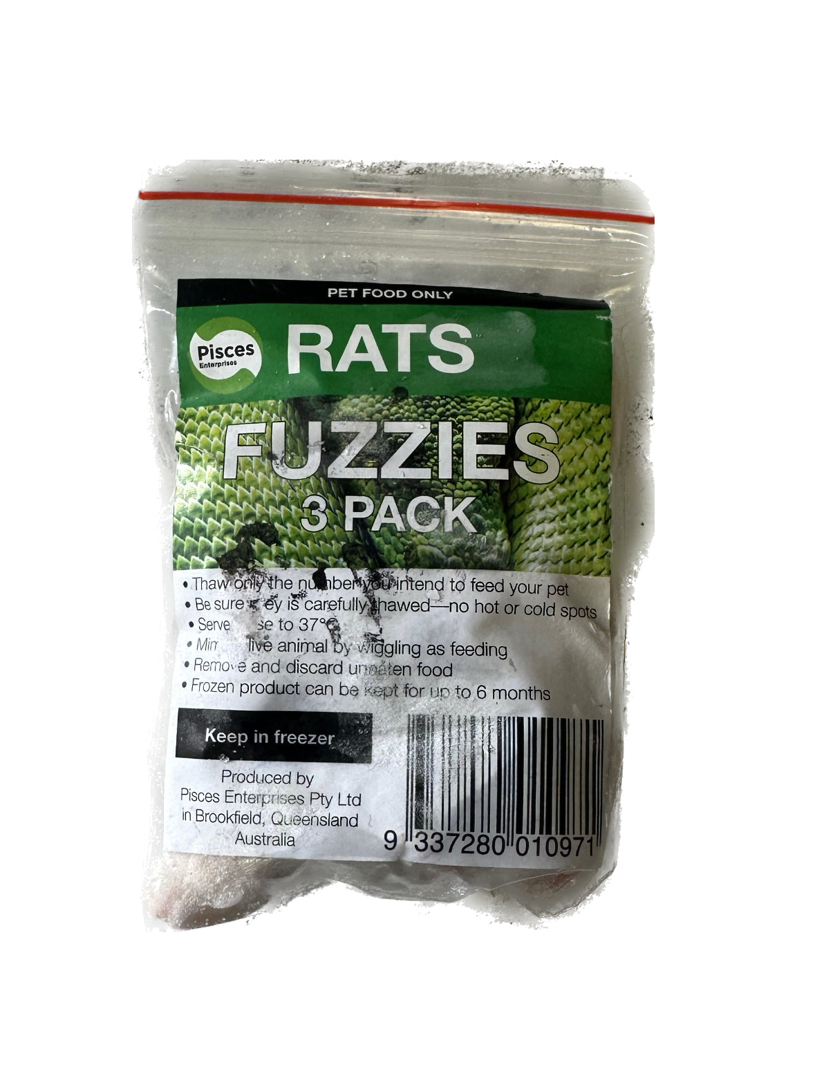 Frozen Rat Fuzzies - 3 Pack