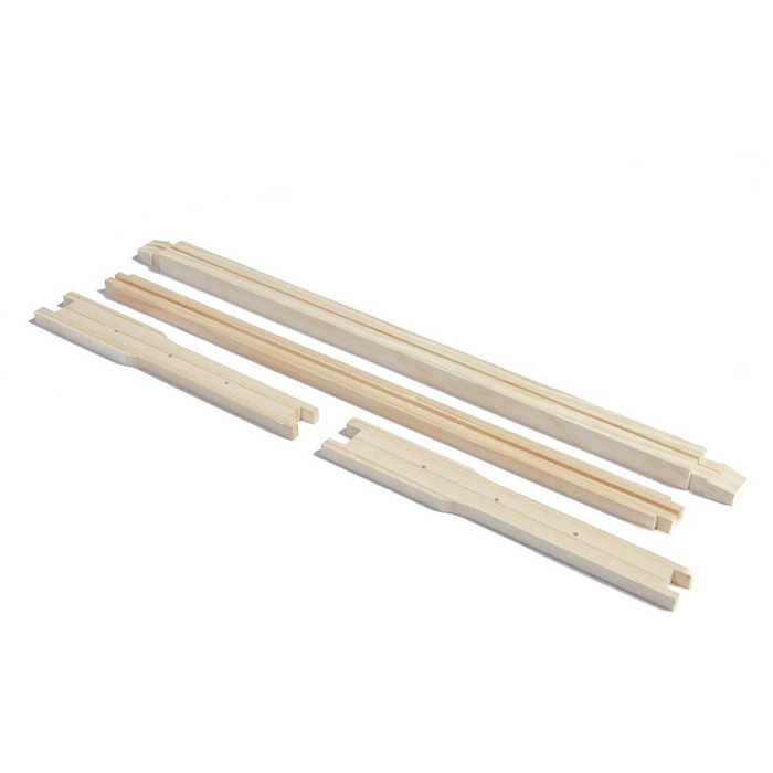 Full Depth Grooved Bottom Bar Unassembled