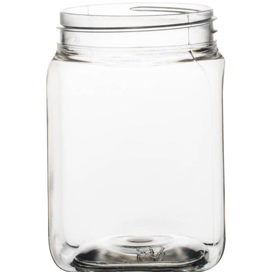250g PET Square Jar & Lid