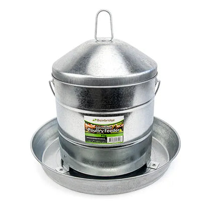 Galvanised Poultry Feeder