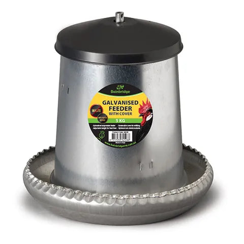 Galvanised Feeder w Cover