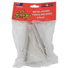 Metal Aviary Perch Holder 4 Pack