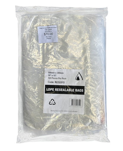 Resealable Press Bags 508mm x 380mm