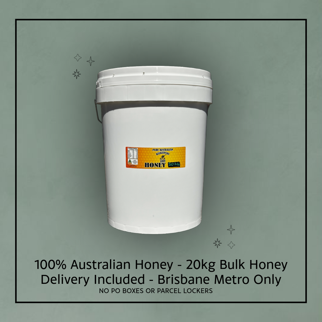 Bulk Honey 20kg Pail - Included Delivery Brisbane
