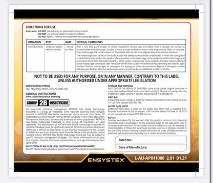 Apithor Hive Beetle Harbourage 1 Unit (11g)