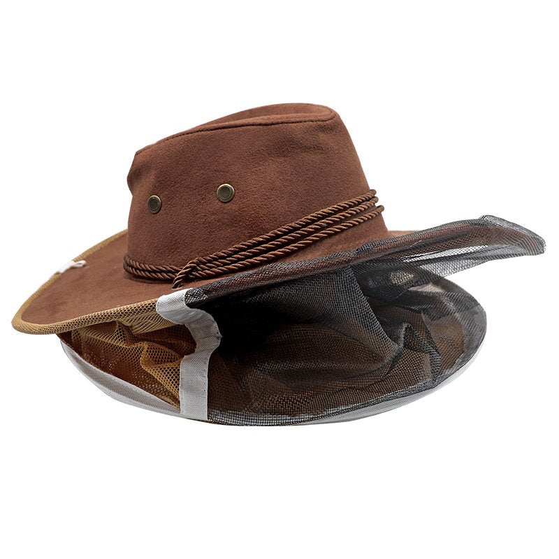 Leather Bee Hat with Veil