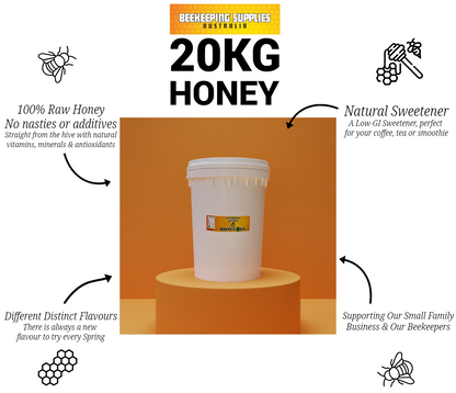 Bulk Honey 20kg - Free Delivery Brisbane