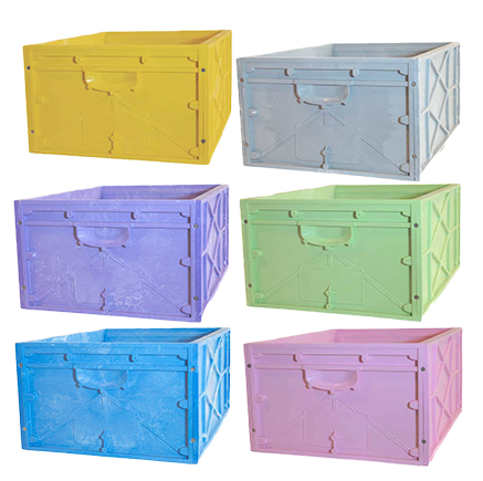 Nuplas 10 FRAME Coloured Boxes with Clips