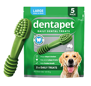 Dentapet Brush Treats Large 5 Pack