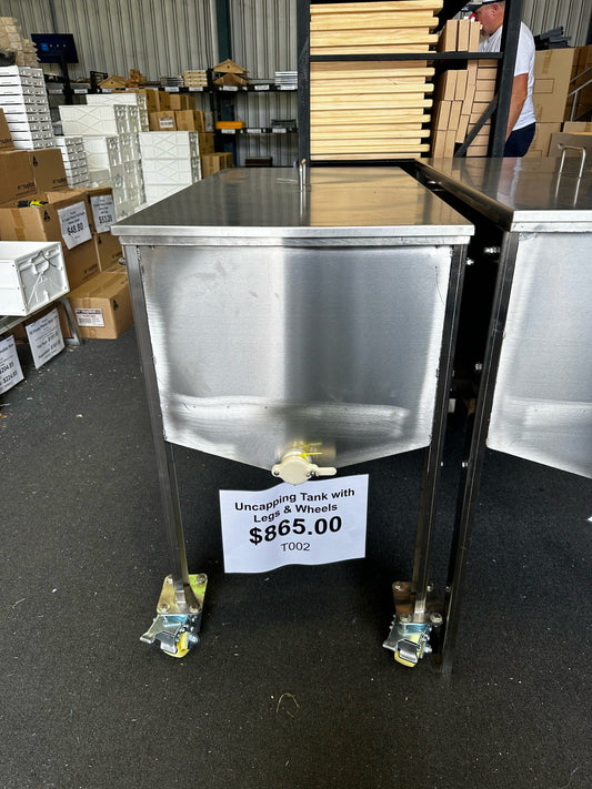 Uncapping Tank with Legs & Wheels