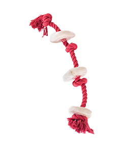 Rawhide Rope Rings - Dog Toy
