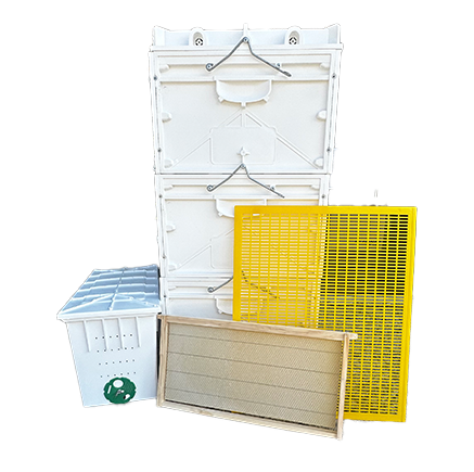 Nuplas Triple Hive Pack with Bees